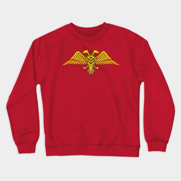 Two Headed Eagle Crewneck Sweatshirt by sifis